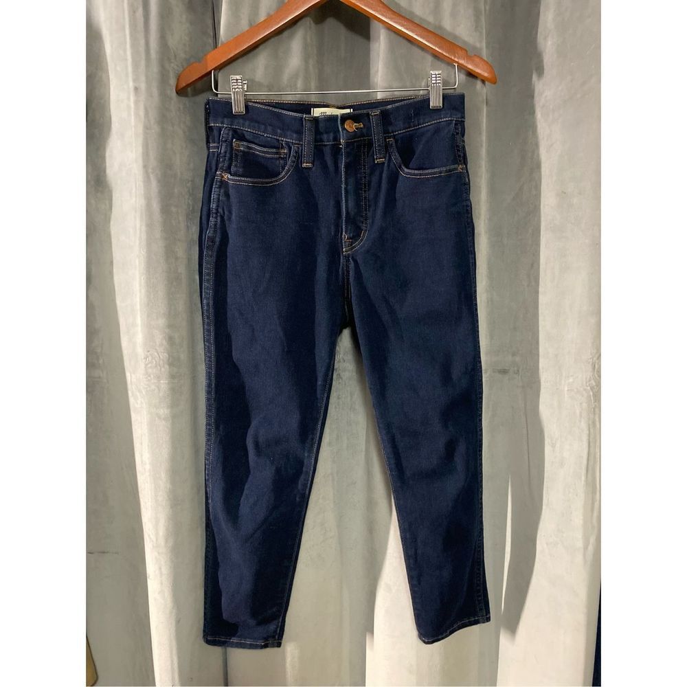 Madewell Women's Road Tripper Jeggings Jeans Stretch Blue Denim Dark Wash Sz 27P